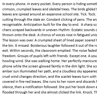 'Are you for real?' by Kaniksha Kalaivanan, Fallibroome Academy, Macclesfield
